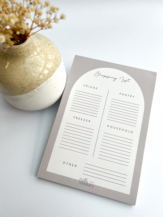 Shopping List Notepad
