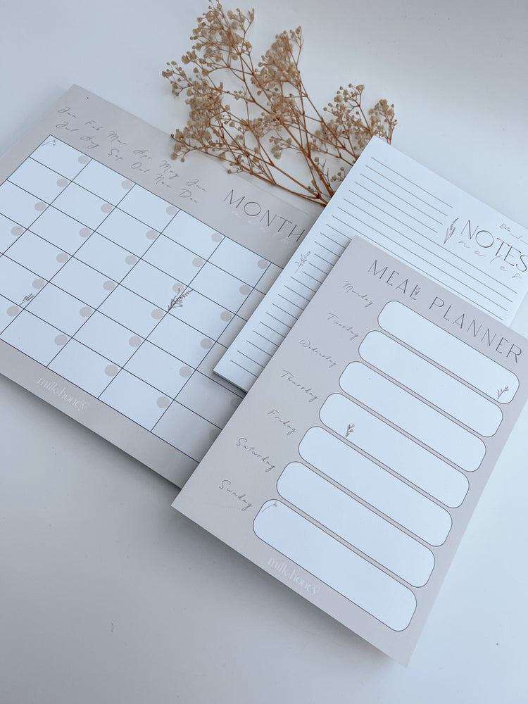 Bloom Meal Planner Notepad