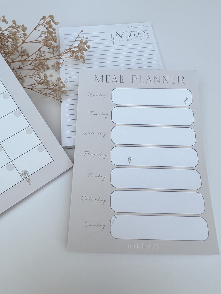 Bloom Meal Planner Notepad