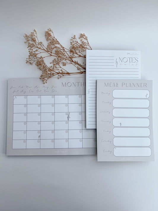 Bloom Monthly Planner Deskpad