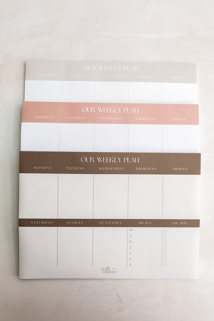 Minimal Weekly Planner Deskpad